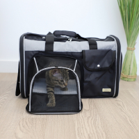 Bolsa de transporte extensible para perros pequeños y gatos Zolia Journey