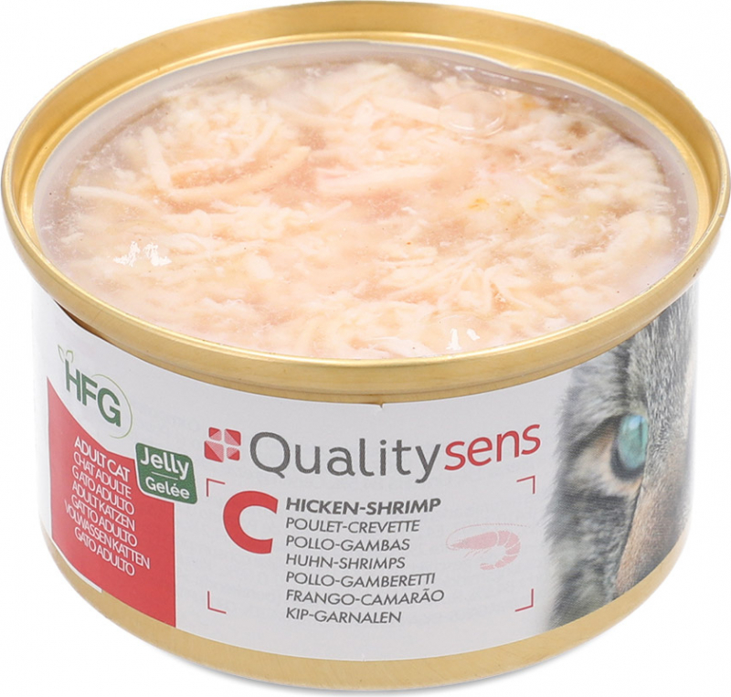 QUALITY SENS HFG Jelly - 100% натуральный желейный корм 85 г для кошек и котят - 6 рецептов на выбор