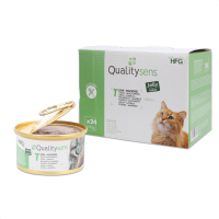 QUALITY SENS HFG Comida húmeda en gelatina 85gr para gatos y gatitos 100% natural- 6 recetas