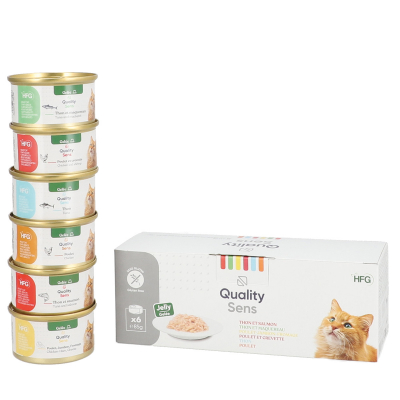 QUALITY SENS HFG Multipack Jelly Patê em geleia 100% Natural para Gato & Gatinho