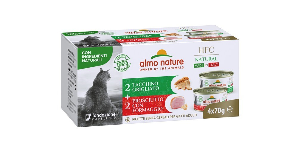 ALMO NATURE HFC Natural Multipack para gatos 4 x 70g - varios sabores disponibles