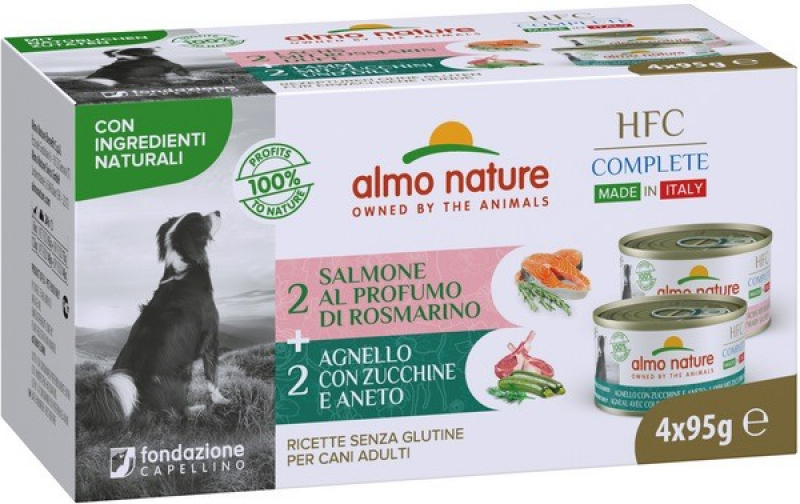 ALMO NATURE Multipack HFC Complete comida húmeda para perros 4 x 95gr - varias recetas