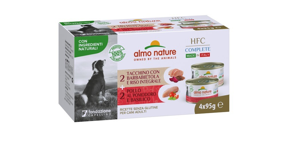 ALMO NATURE Multipack HFCComplete für Hunde 4 x 95gr - verschiedene Geschmacksrichtungen erhältlich