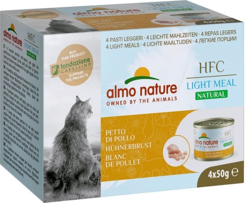 ALMO NATURE Multipack HFC Light Meal para gatos 4 x 50 gr - varios sabores