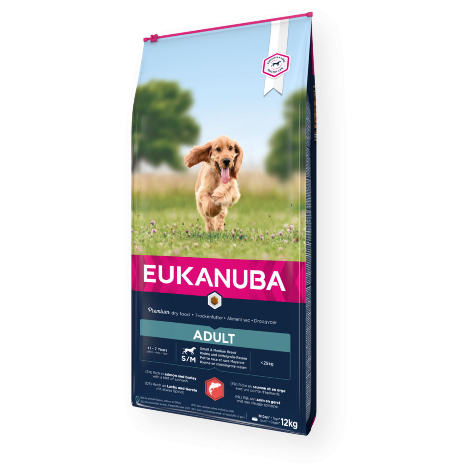 Pienso Eukanuba para perros de razas pequeñas y medianas con Salmón y Cebada