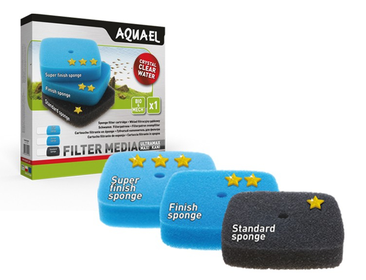 AQUAEL Esponjas filtrantes para filtros Ultramax y Maxi Kani - 3 modelos