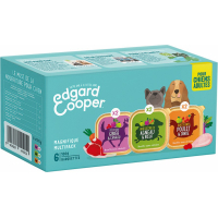 Edgard & Cooper Multipack Pâtées Naturelles Sans Céréales pour Chien Adulte 6x100g