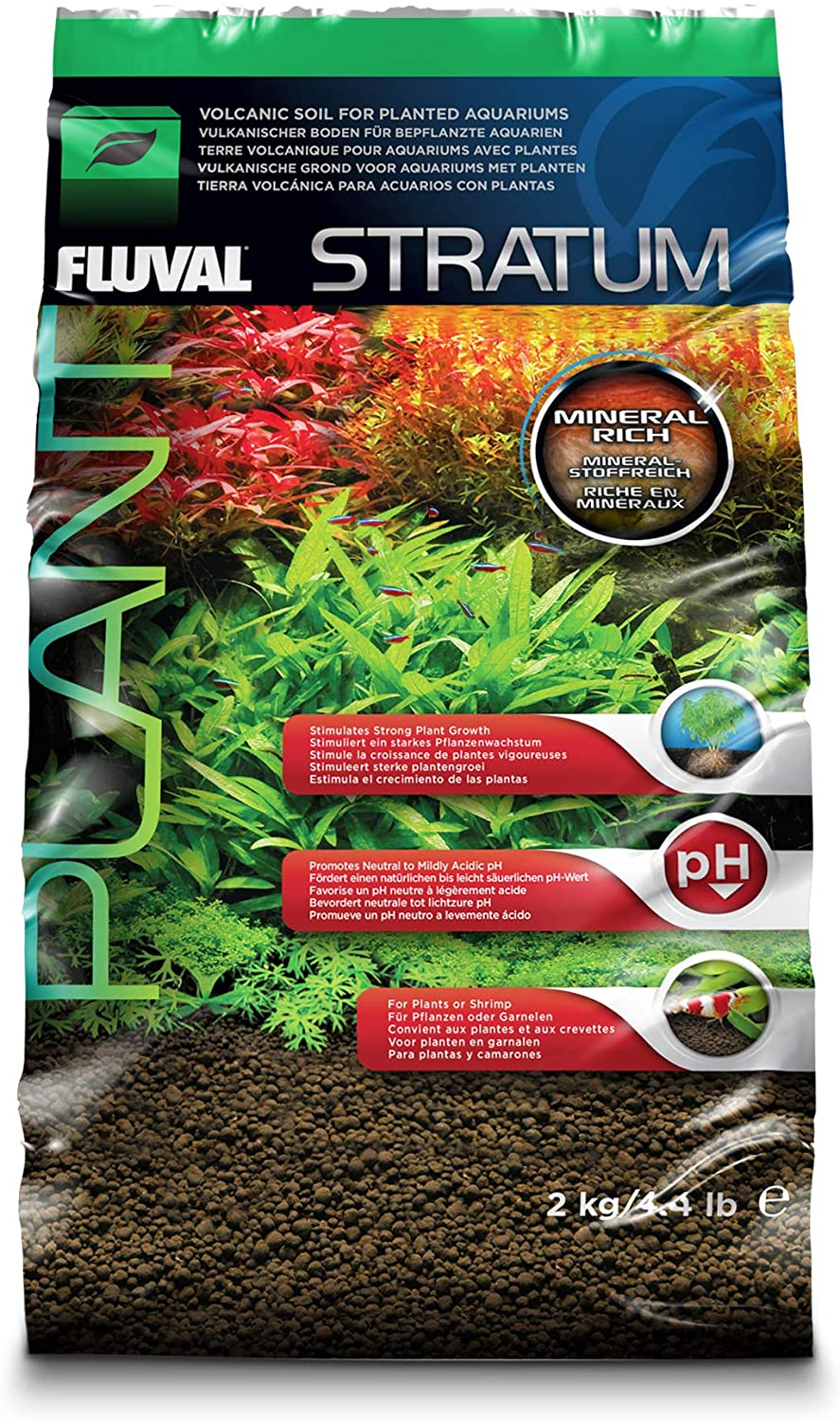 Substrat Stratum Fluval für Pflanzen und Garnelen