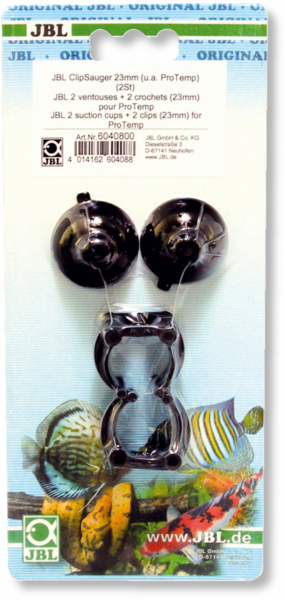 JBL Zuignap met clip voor objecten met diameter 23-28 mm
