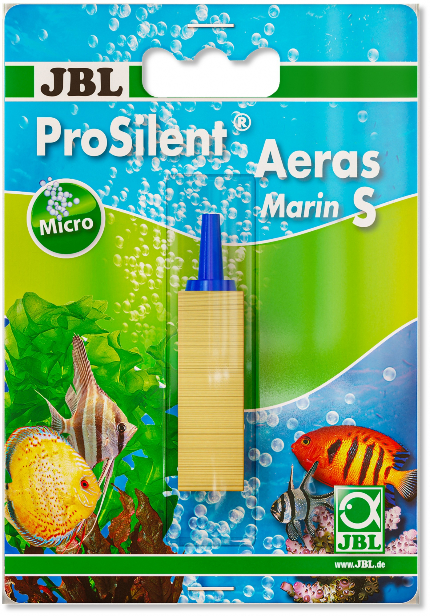 JBL ProSilent Aeras Marin, Diffuseur d'air en bois pour aquariums d'eau de mer