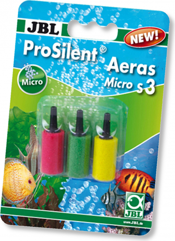 JBL ProSilent Aeras Micro S3, diffuseurs de couleur pour bulles d'air fines en aquarium
