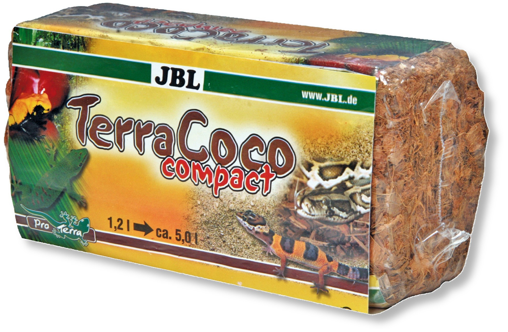 Substrat naturel compact en copeaux de noix de coco JBL TerraCoco Compact 