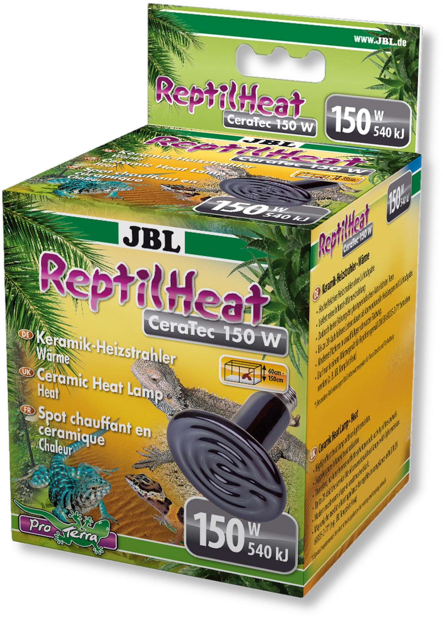 JBL ReptilHeat Warmtelamp in keramiek