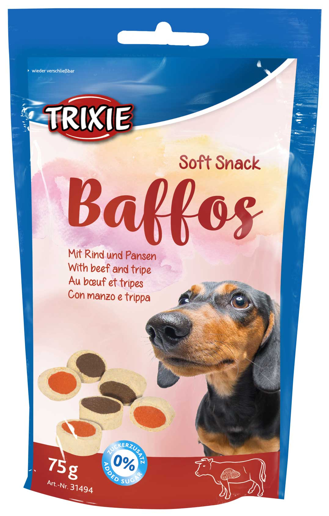 Bocaditos Snack Baffos para cachorros y perros pequeños 