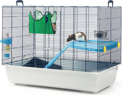 Cages d'intérieur - Clapiers, cages et accessoires - RongeursCage rat/furet  Freddy 2 Max taupe 80x50x80cm - Vadigran