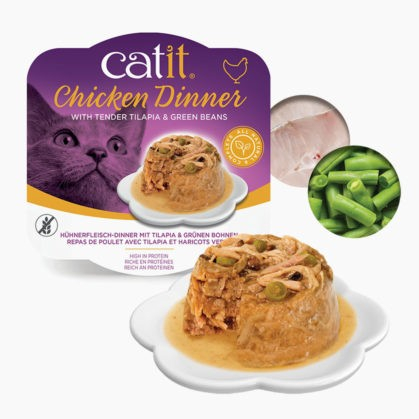 Comida húmeda para gatos Catit Dinner 80g