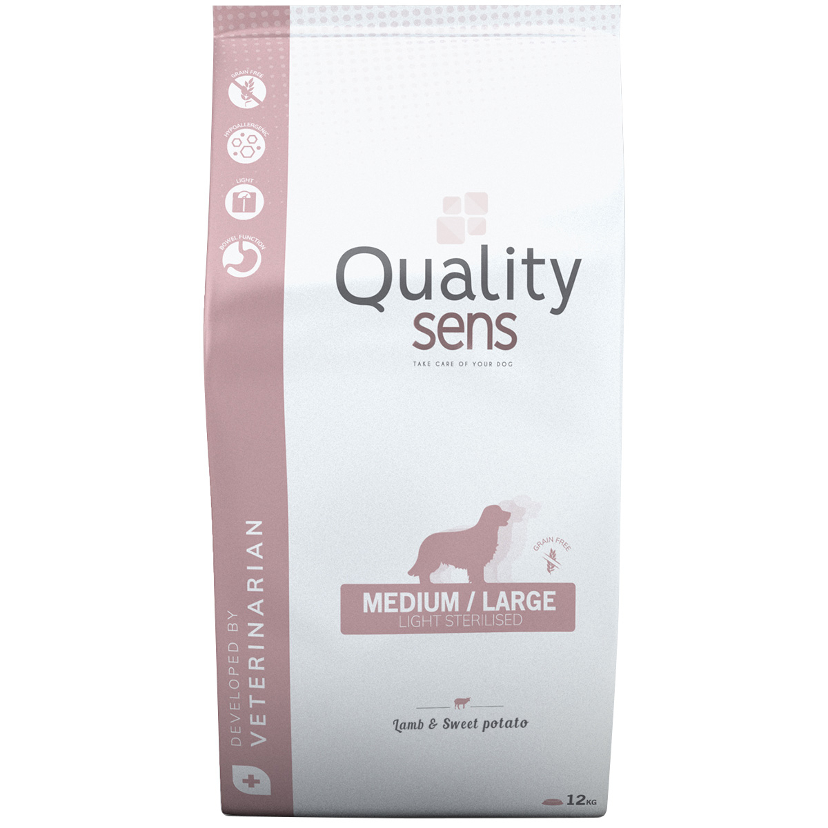 QUALITY SENS Getreidefrei Lamm Light / Sterilized Medium & Large für erwachsene Hunde
