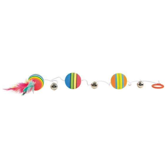 Bolas arco-íris com banda elástica