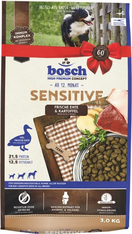 BOSCH Sensitive Ente & Kartoffel für empfindliche Hunde
