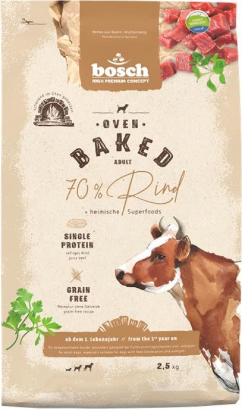 BOSCH Oven Baked mit Rindfleisch für erwachsene Hunde