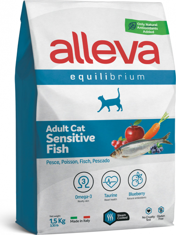ALLEVA Equilibrium Adult Cat Sensitive, met vis