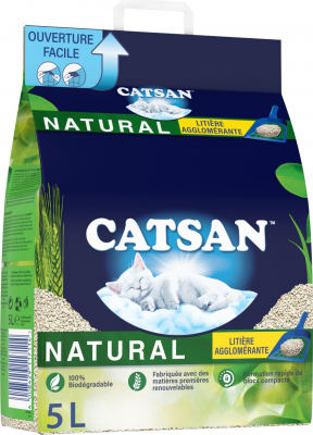 Klonterende kattenbakvulling CATSAN Natural 8L