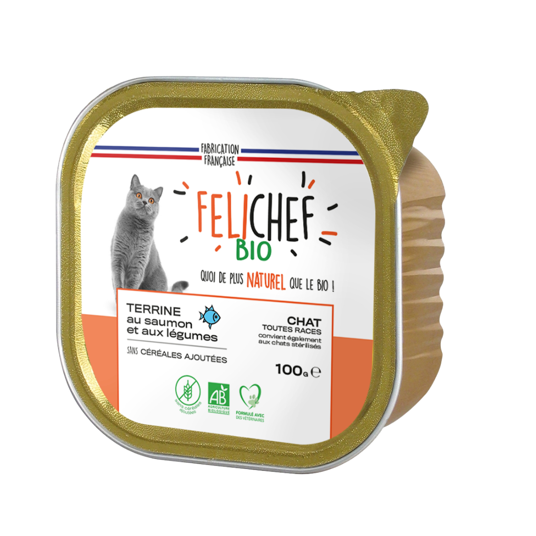 FELICHEF BIO Nassfutter für Katzen - 2 Geschmacksrichtungen