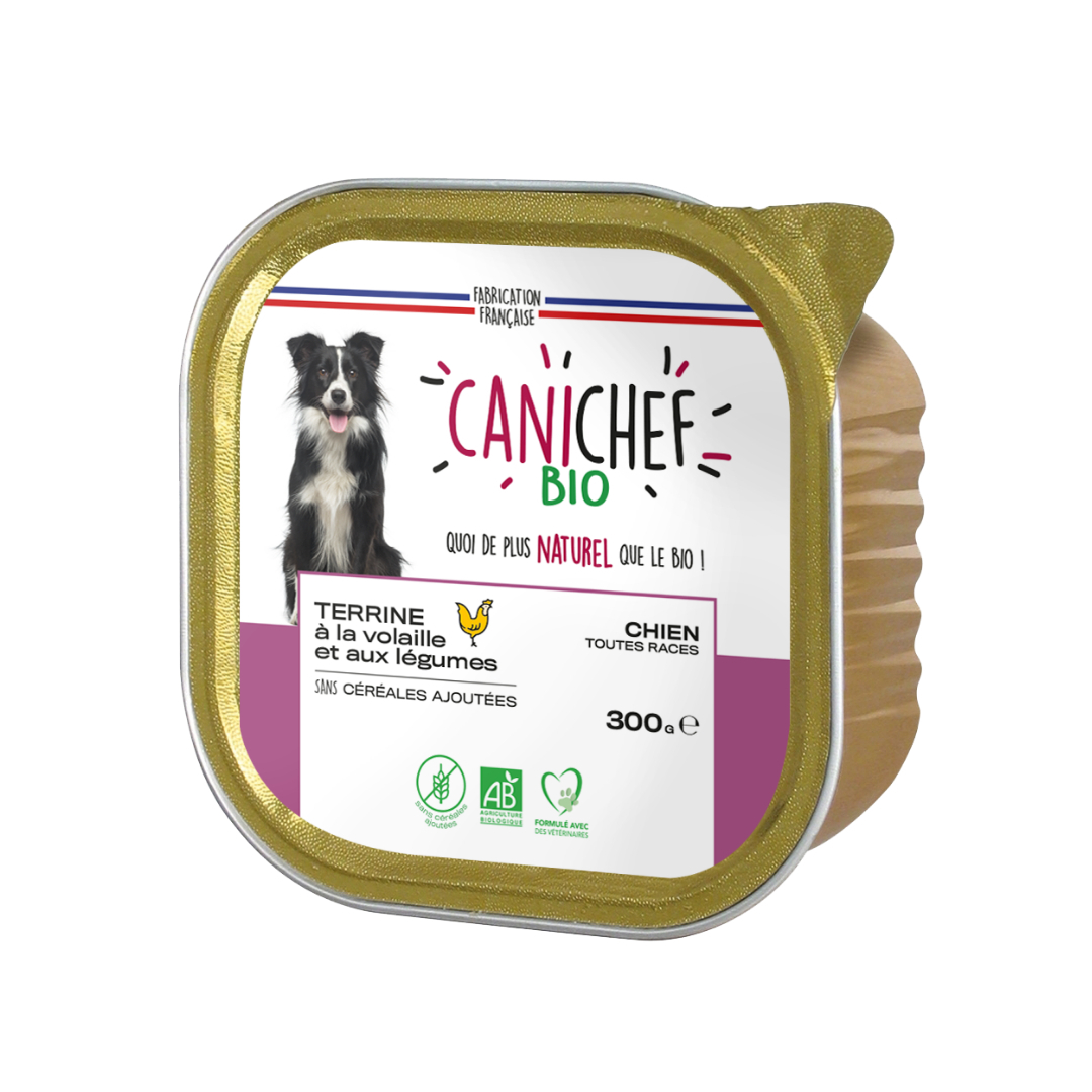 CANICHEF BIO Comida húmeda para perros - 2 recetas para escoger