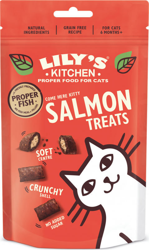 LILY'S KITCHEN Snacks de salmão para gato - 60g