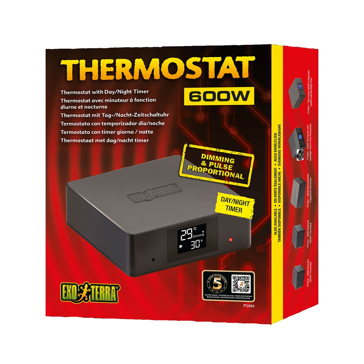 Thermostat avec Timer diurne et nocturne Exo Terra
