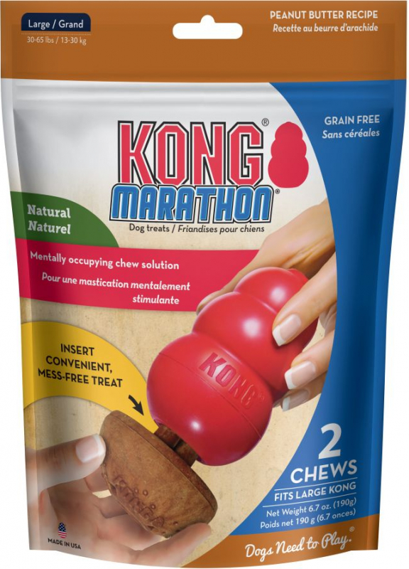 KONG Marathon con mantequilla de cacahuete para perros
